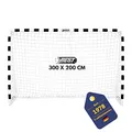 BEST SPORTING Fußballtor Soccer I Fußball Tor 300 x 200 cm oder 300 x 160 cm I Handballtor, Fußballtor Kinder in Mehreren Größen I Kindertor aus Metall mit Netz I Schwarz/Weiß (300 x 200 cm)