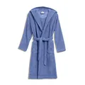 Möve Superwuschel Bademantel mit Kapuze Kids & Teens aus 100% Baumwolle, Größe 140, cornflower