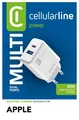 Cellular Line Dual Charger - iPhone 8 or later Netzladegerät mit 2 USB- und U...