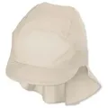 Sterntaler® Schirmmütze 50+ Schirmmütze mit Nackenschutz Basic (1-St) Kindermütze mit Schirm aus UV-Popeline unifarben beige|grün 47 cm