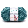 Gründl Sockenwolle Hot Socks Verona 100 g 4-fach jade-türkis-meliert