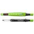 Pica 6060 BIG Dry I Zimmermannsbleistift nachfüllbar I Strapazierfähiger Tieflochmarker I Druckmechanik Stift mit Minenvorschub I Bohrlochmarker mit Minenschärfer I Bleistift Baustelle mit 2x5mm Mine