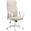 Songmics Schreibtischstuhl Kime Höhenverstellbar Neigbar Beige