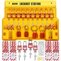 VEVOR Lockout Tagout Kit 58 Stk. Trennschalterschloss, Hasps Tags und
