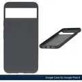 Original Google Pixel 8 Case Backcover Handy Schutz Hülle Silikon Anthrazit