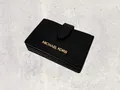Michael Kors MK Portmonee Geldbörse Card Case Jet Set Travel Schwarz Leder NEU
