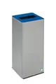 VAR Wertstoffsammelgerät WSG Quadro 79, 70 Liter, silber beschichtet, RAL 5010 blau 667806