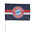 Original FCB FC Bayern München Fahne mit Stock navy 60 x 40 cm (Art-Nr. 35573)