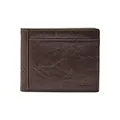 Fossil Geldbörse für Herren Neel, Leder Bifold braun 11,43 cm L x 1,9 cm B x 8,89 cm H ML3899200