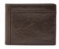 FOSSIL Neel Bifold With Flip ID Kredit- / Visitenkartenetui Geldbörse Brown