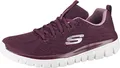 Skechers Damen Graceful Get Connected Sneakers, Wine Mesh/Lavender Trim, 36 EU