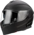 Mesh-Helm mit Headset Outride, SENA (matt schwarz, Größe XL)