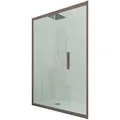 Duschtür Gleittür Pvc Cm Klarglas Chocolate Deco