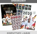 EM 2020 REWE + WM 2018 REWE Sammelkarten - je 1 Komplettsatz GLITZER + Album
