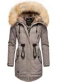 Navahoo Wintermantel Bombii stylischer Damen Winterparka mit Kunstfell-Kapuze