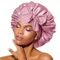 Seidenhaube zum Schlafen, Satin Schlafhaube für Damen & Herren, Bonnet für Lo...