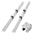 VEVOR Linearführungen SBR25 2er-Pack 1200mm Linearschienen 4 Stk. Gleitblöcke