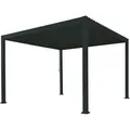 Pergola Deluxe ca. 300x250x300 cm Schwarz