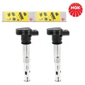 2X NGK U5015 ZÜNDSPULE ZÜNDMODUL FÜR AUDI A4 A3 VW GOLF POLO PASSAT SKODA SEAT