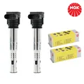 2X NGK U5015 ZÜNDSPULE ZÜNDMODUL FÜR VW GOLF POLO PASSAT AUDI A4 A3 SKODA SEAT