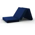 Klappmatratze Luxus Faltmatratze, klappbare Gästematratze, faltbare Matratze, shogazi ®, 12 cm hoch, (1-tlg), MADE IN GERMANY, Direkt vom Hersteller, Testsieger 1,1 blau 100 cm x 190 cm x 12 cm