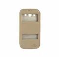 Handytasche Original Flip Handyhülle für Samsung Galaxy S3 Gold (Flip Cover)