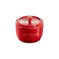 Staub Ceramic Salzgefäß Geschenkkarton 10 x 8,6 x 10 cm, Ø 10 cm rund Kirschrot - Rot