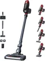 Rowenta X-Pert 6.60 Animal Akkustaubsauger, 100W Leistung, 45 Min Laufzeit, kabellos & beutellos, LED-Düse, herausnehmbarer Akku, inkl. Fugendüse, Wandhalterung und Tierhaarbürste, rot/schwarz, RH6878