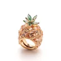 Swarovski Idyllia Damen Cocktailring goldplattiert Multicolor Kristall 5655322 6
