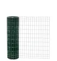 Garmix Gartenzaun Maschendraht Gitterzaun Wildzaun Schweißgitter Grün 25m 5x10cm 2,10mm (100 cm)