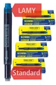 ONLINE double-sided pen ink cartridges, universal pen refills, compatible with a