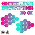 BIKE-label Aufkleber Fahrrad Rahmen 28-teilig XL Sticker Set Roller Super Racing Bike Pink X400059