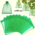 100x Organzabeutel Schutz für Obst - 30x40