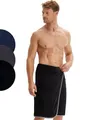 Morgenstern Saunakilt Herren mit Klettverschluss 100% Baumwolle Frottee Oeko-TEX® Handtuch 60x146 cm Saunahandtuch mit Tasche Jan Schwarz