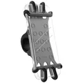 Hama Flexible Fahrrad-Telefonhalterung (Telefonhalterung für Mountainbike, Motorrad, Roller, für Smartphone bis 6-8 cm Breite und 13-15 cm hoch, Universalhalterung für Lenker) Schwarz