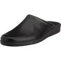 Rohde Lekeberg Pantoletten Eleganter Pantoffel aus hochwertigem und weichem Softnappa, PU_Laufsohle und Naturformfußbett übermitteln angenehmens ... - Schwarz - 39