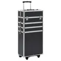 Make-up Trolley Aluminium Schwarz