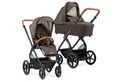 Gesslein Kombi-Kinderwagen Gesslein FX4 Style Kinderwagen Set mit Babywanne mokka 490490