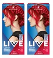 Schwarzkopf Live 2x Hair Dye, 092 Pillar Box Red