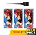 Schwarzkopf LIVE 092 Pillar Box Red Intense Semi-Permanent Haarfarbe 3er Pack