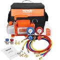 VEVOR Vakuumpumpe 100L/min Unterdruckpumpe A2L-explosionsgeschützt 150W 220V/50HZ 1440U/min 55-276bar 250ml-_lkapazität HVAC-Vakuumgeräte Verteiler