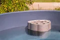 Kirami Flaschenhalter Schwimmender Pool Getränkehalter Tubbar II, (Geeignet für alle Arten von Getränken), Poolbar für bis zu 6 Flaschen, Grau