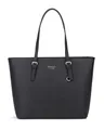 Princely London Shopper Beverly - Premium Handtasche Damen - Geräumige Shopper-Tasche mit Reißverschluss & Innenfächern ((L) Schwarz, L)