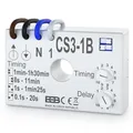 ELEKTROBOCK CS3-1B Zeitrelais, Nachlaufrelais 230 V, Für Lüfter & Beleuchtung, Unterputz-Einbau mit Kabelverbindungen