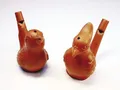 VOGELWASSERPFEIFE 1 x Tonpfeife Wasserpfeife Vogelpfeige Vogelflöte aus Ton NEU