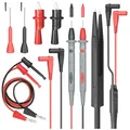 Multimeter Messleitungset Krokodilklemmen Prüfhaken Prüfspitzen 1000V 10A