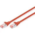 Digitus CAT 6 S-FTP Patchkabel Cu LSZH AWG 27/7 Länge 10 m Farbe Rot (S/FTP, CAT6, 10 m) (DK-1644-100/R)