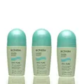 3x Biotherm Deo Pure Roll-on 75 ml = 225 ml