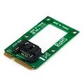 StarTech.com mSATA auf SATA Festplatten / SSD Adapter - Mini Serial-ATA zu SATA Konverter - Festplatten Adapter / Konverter
