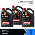 Motul 8100 X-clean 5W-40 MB 229.51 VW API SN Motoröl 3x5 Liter = 15 Liter